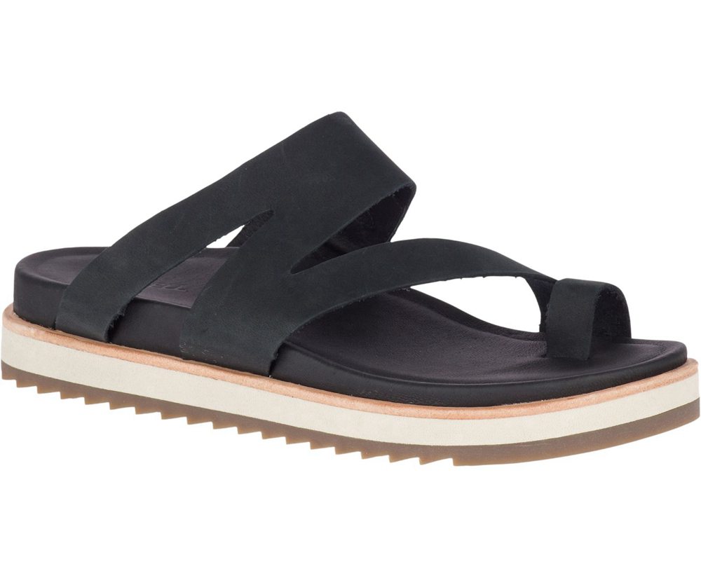 Sandálias Senhora - Merrell Juno Wrap - Pretas - PKX152670